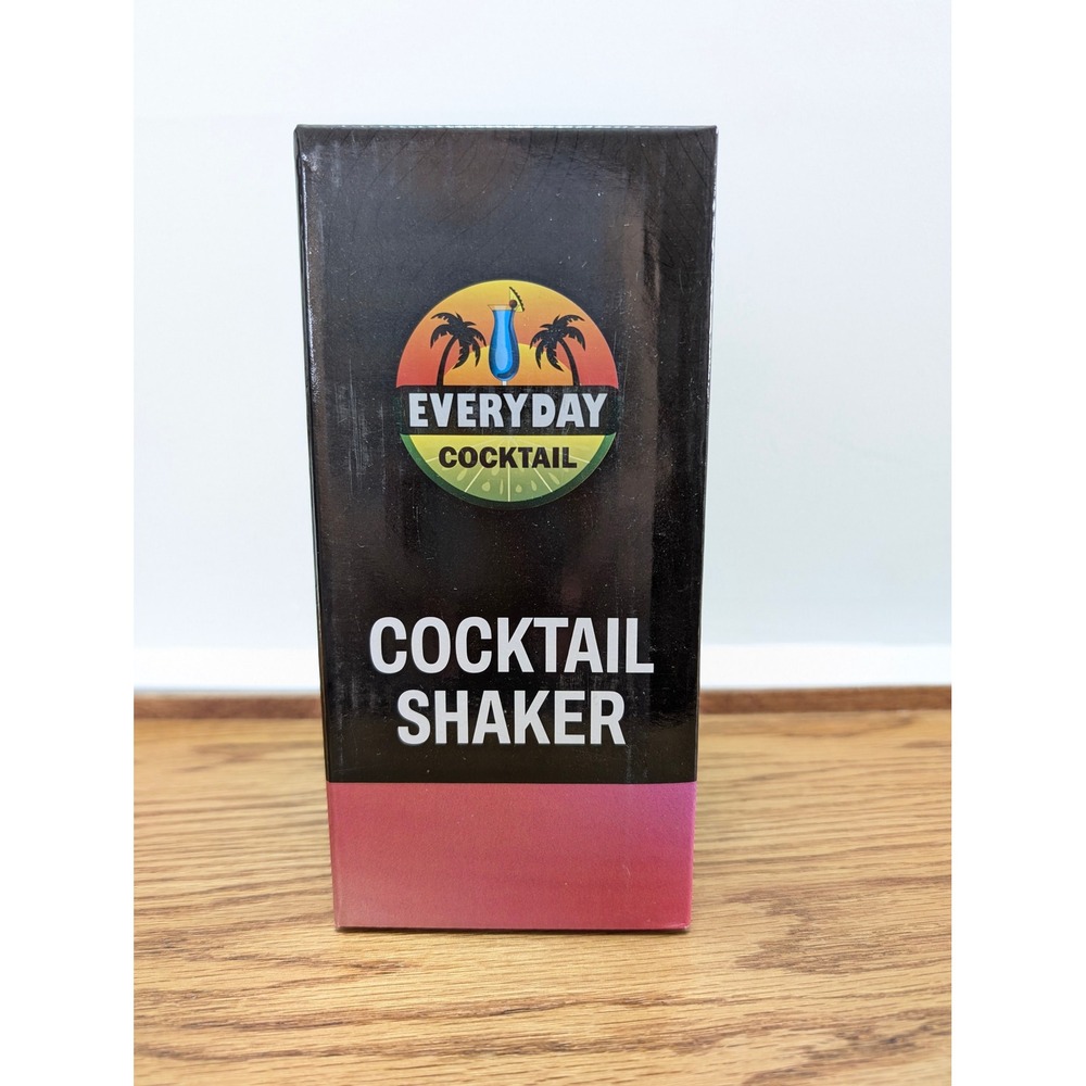 Everyday Cocktail Glass Shaker 14oz Martini Shaker with Recipes & Measurements